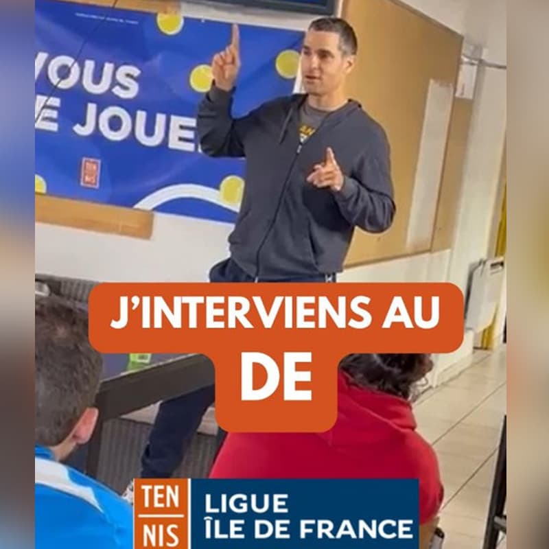Intervention à la Ligue Île-de-France de tennis